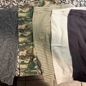 Kids Casual Bottoms - Green & Gray Mixed Pack